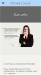 Mobile Screenshot of effmertconsult.de